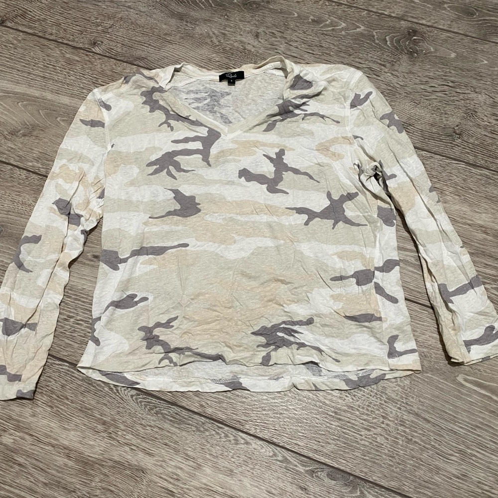 NWOT Rails camo linen shirt. Size s
